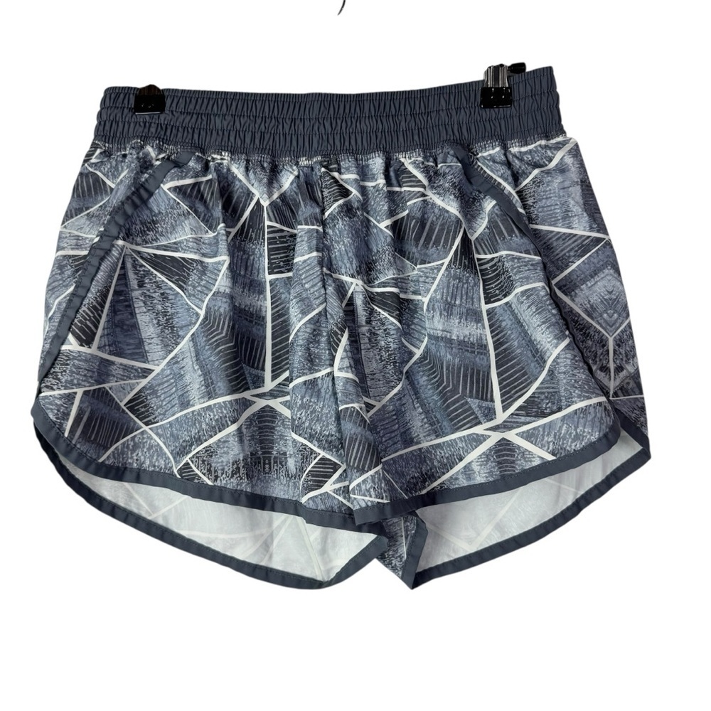 Champion C9 Gray & White Geometric Printed Running‎ Athletic Shorts M